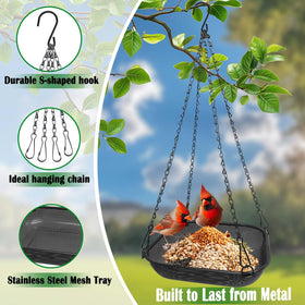 VIHSIPR all-weather stainless steel tray withstands sun and rain for lasting outdoor use