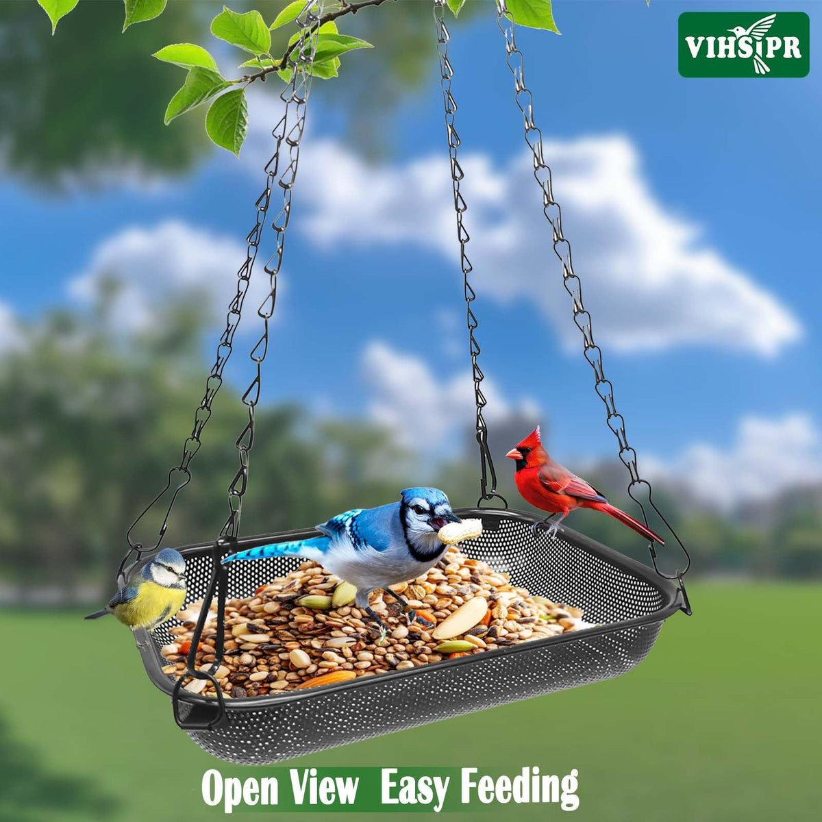VIHSIPR outdoor garden accent blends with décor while inviting wildlife.