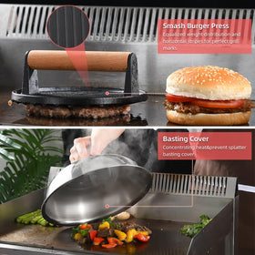 VIKEYHOME grill turner sturdy flipping on flat top grill