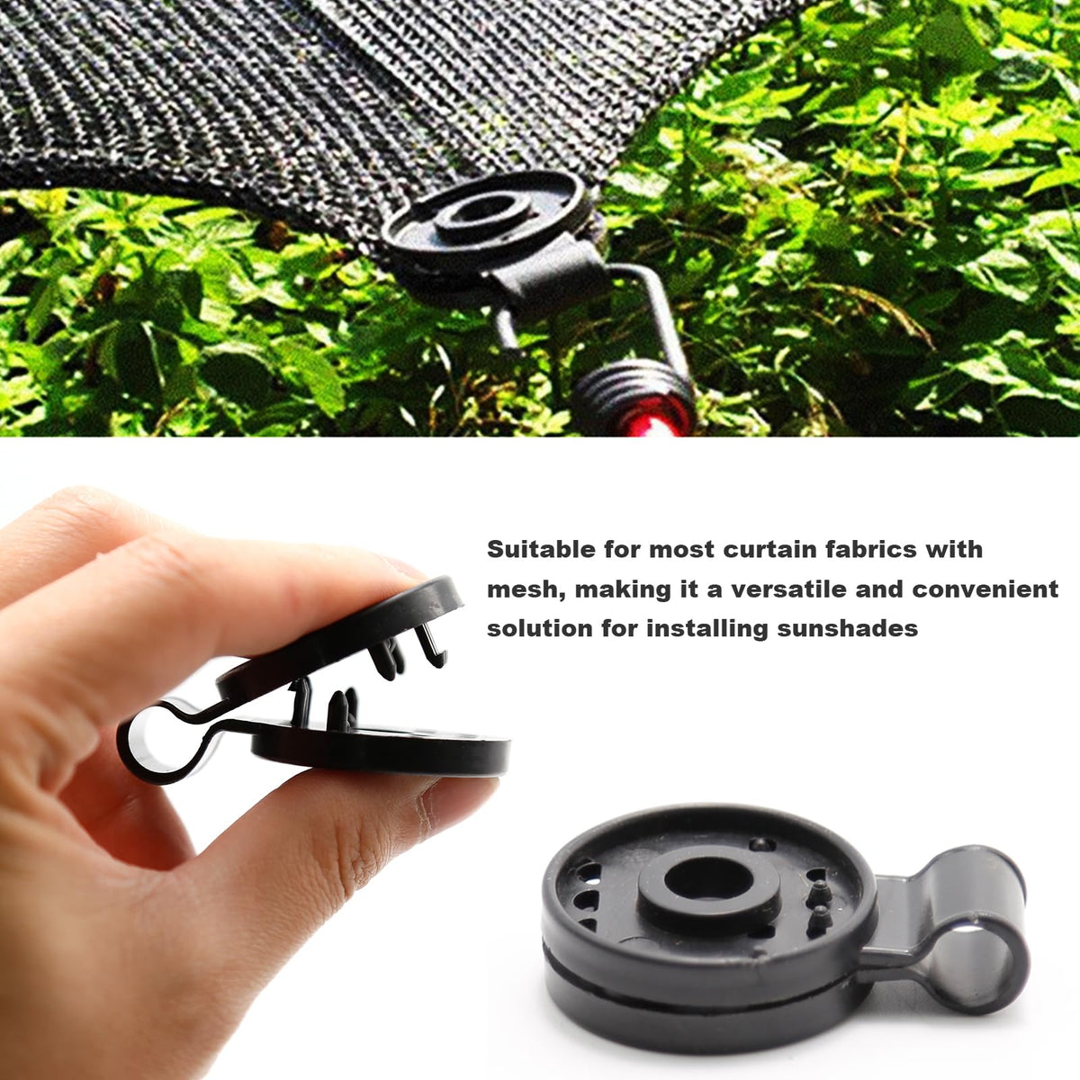 VIKKSAER clip-on shade cloth for windproof nets, tents, and gardens
