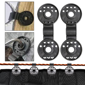 VIKKSAER tarp and netting clips enable fast, reusable fastening