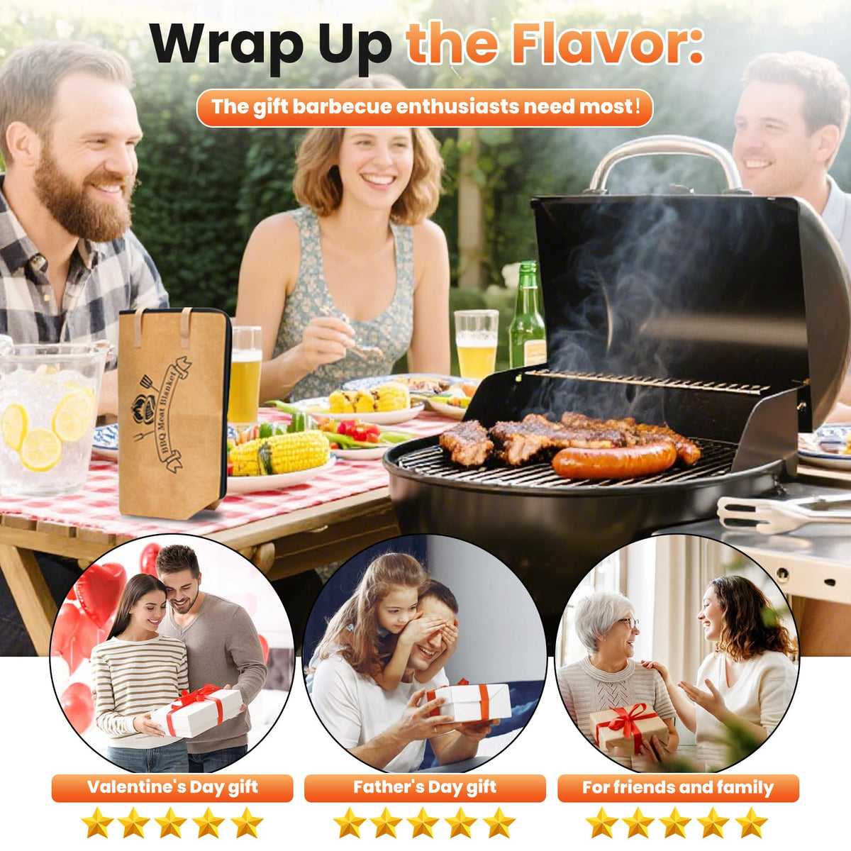 Vikua BBQ Blanket supports events like parties, camping, and picnics