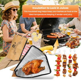Vikua BBQ Blanket edge design shows leak-proof, double-stitched containment
