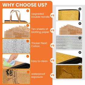 Vikua BBQ Blanket is portable and foldable for on-the-go BBQ