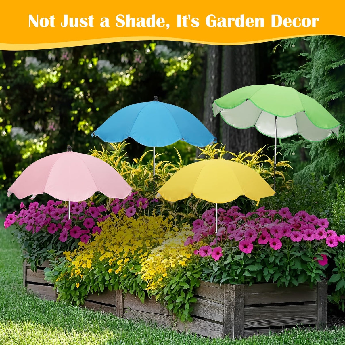 Vikua garden shade supports hydrangeas roses and vegetables in bright sun