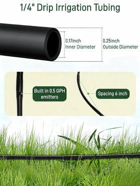 Vikua drip tubing with smooth inner wall reduces resistance and saves water.