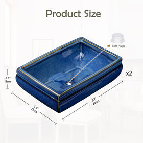 Villa Como shallow bonsai pot profile for refined miniature trees.