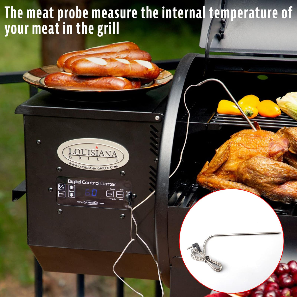 Village Smoker hot rod ignitor for quick, reliable ignition