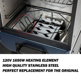 Village Smoker digital control-panel combined element enables precise temperature control