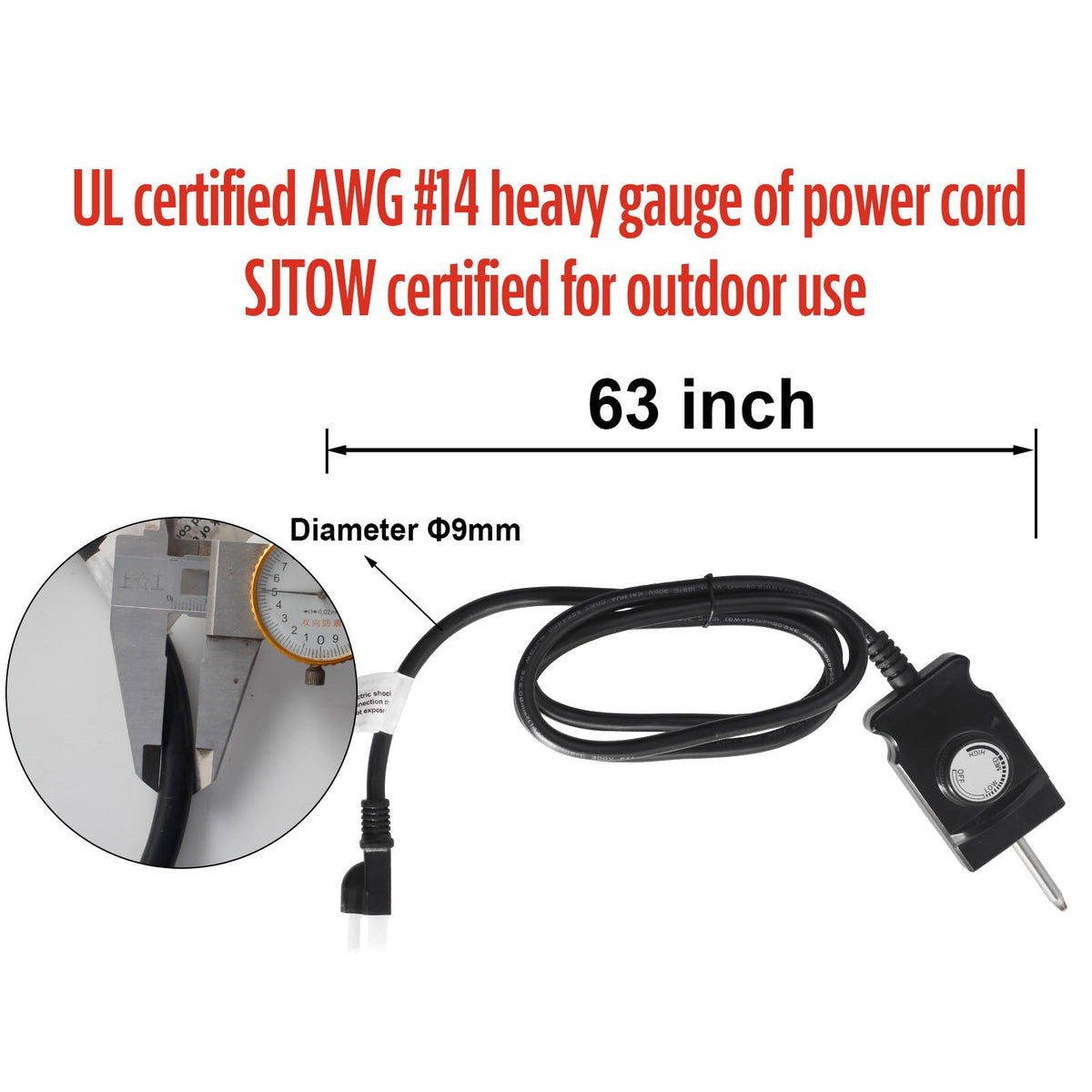 Village Smoker stainless steel heating element designed for durability outdoors