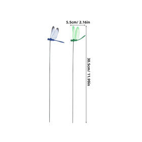 VILLCASE flutter-spring dragonfly stake sways with breeze for lifelike motion.