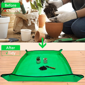VinYankee mat demonstrates corner-snap setup for quick, tidy transplanting