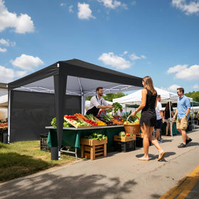 Vinabilia canopy suitable for backyard barbecues, camping, and weekend markets