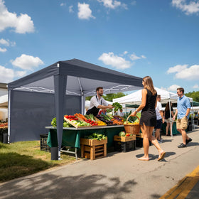 Vinabilia UV-resistant fabric panels resist sun, wind, and light rain.