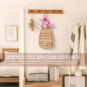 VINAHAND reliable handmade look enhances entryway decor with simple elegance