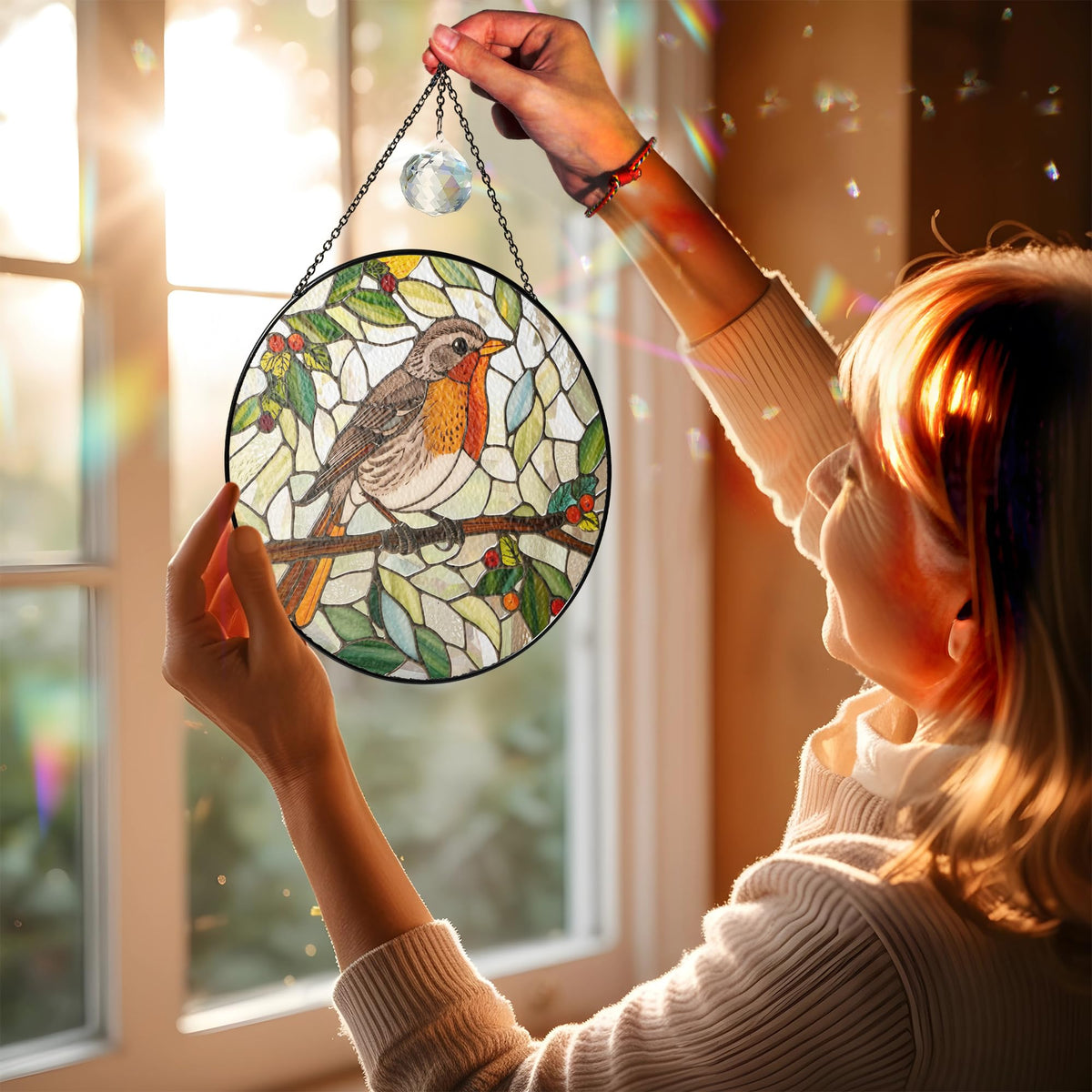 Vinatimes robin bird gift idea suitable for Mother's Day or housewarming