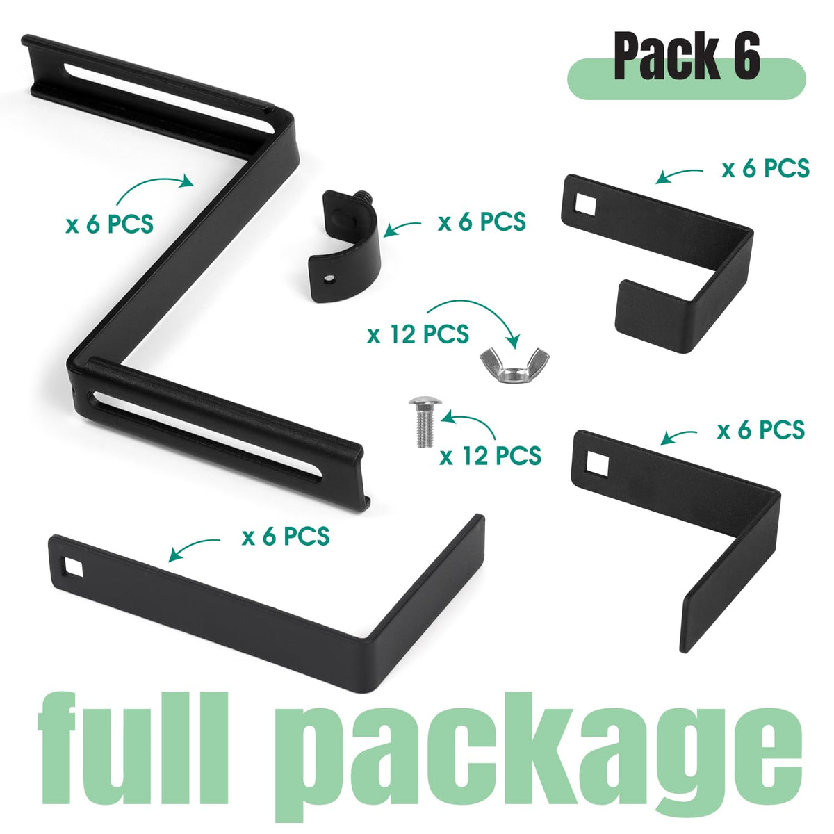 Vinazone included stainless steel screws ensure secure, rust-resistant installation.