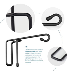 Vinazone outdoor hook used to hang pots securely.