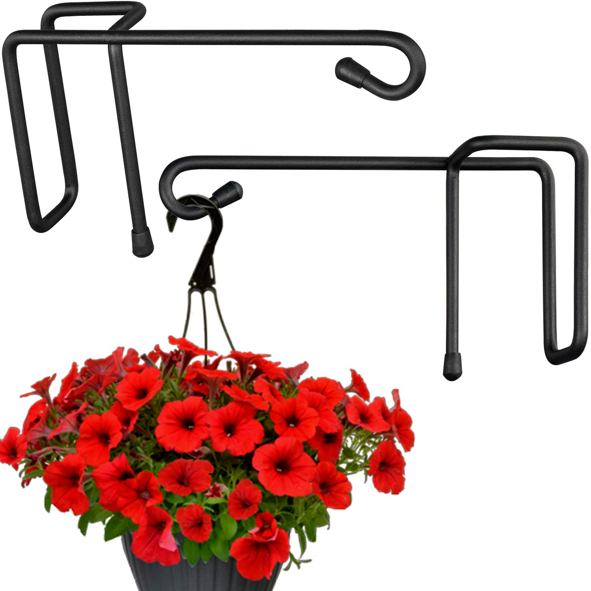 Vinazone vinyl fence hook 10-inch, sturdy outdoor hanging.