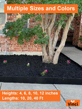 Vinci edging is recyclable steel, supporting eco-friendly garden updates.