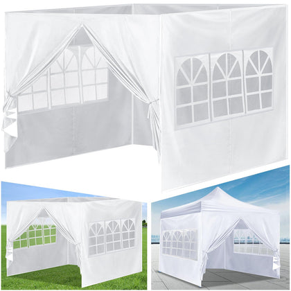 Vincreem 10x10 canopy sidewall with middle zipper for secure access and privacy