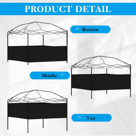 Vincreem waterproof sunshade wall keeps rain and sun at bay.