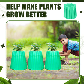 Vincreem easy-to-install water-wall setup protecting plants from frost