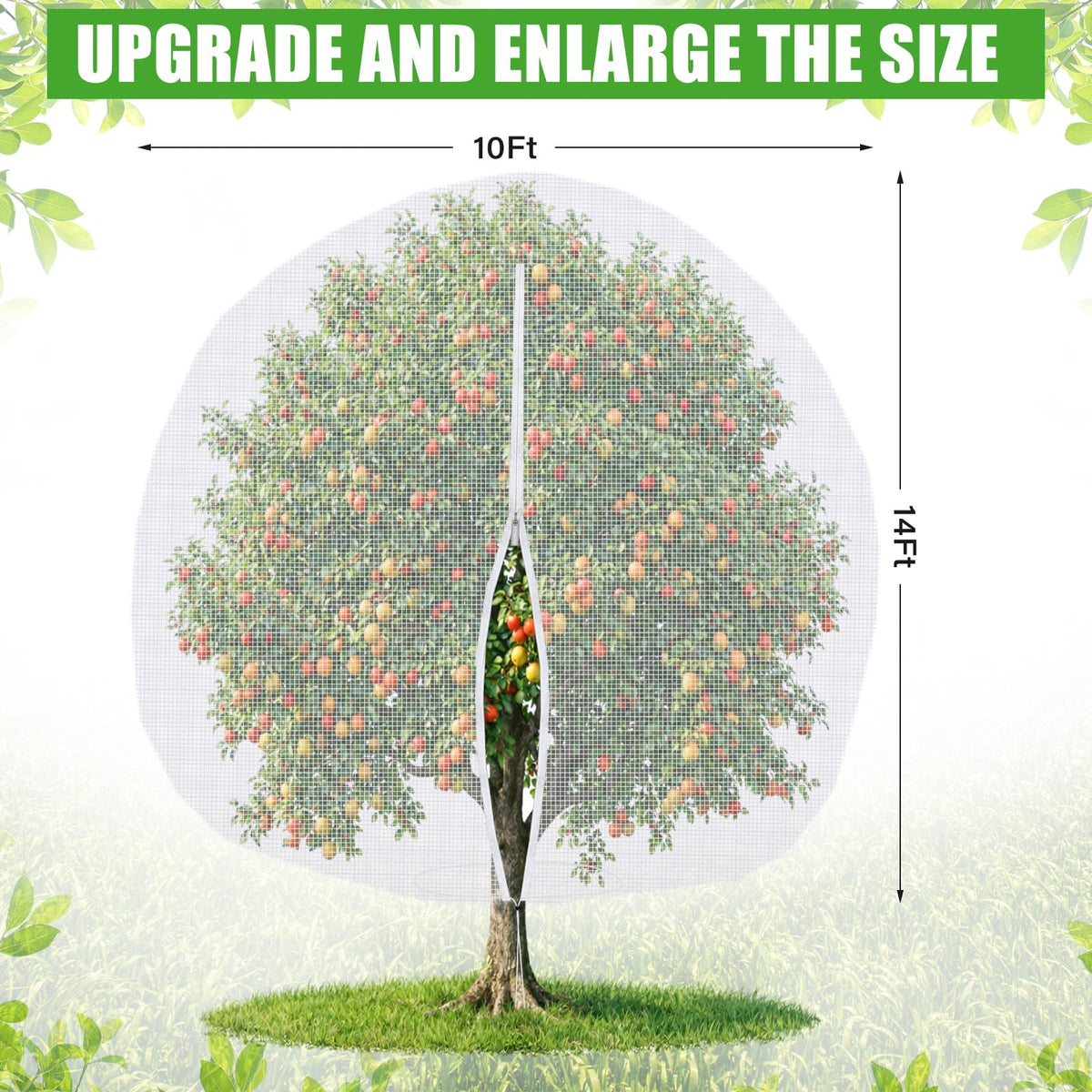 Vincreem breathable mesh allows sun and air to reach foliage.
