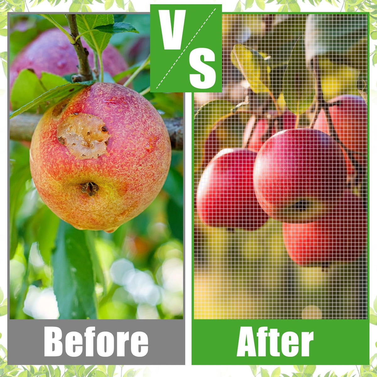 Vincreem versatile netting fits trees, bushes, and garden varieties.