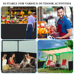 Vincreem half wall fits most 10x10, 10x15, and 10x20 tents for versatility.