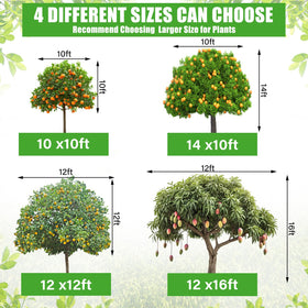Vincreem zipper-drawstring netting enables easy harvest access.