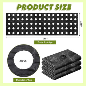 Vincreem precut planting holes allow quick setup and even seedling spacing.