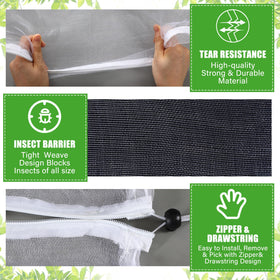 Vincreem protective garden mesh guards plants and permits air and water.