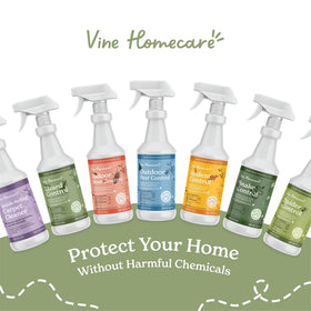Vine Homecare 32-ounce bottle with clear label.