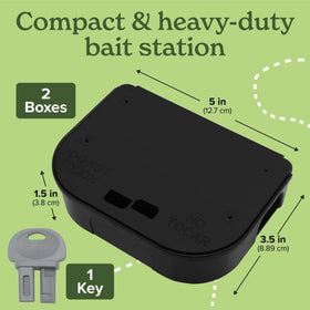Vine HomeCare outdoor-use mouse bait station for weather-conscious setups.