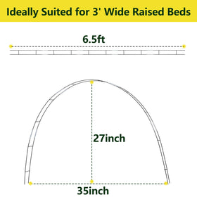 VINEGROW adjustable arch system lets you customize length and height.