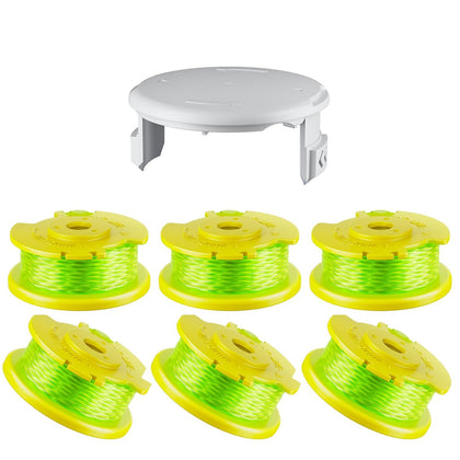 VineHii AC80RL3 spool kit with six pre-wound spools for Ryobi trimmers