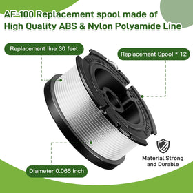 VineHii AF-100 12 spools with cap and spring package