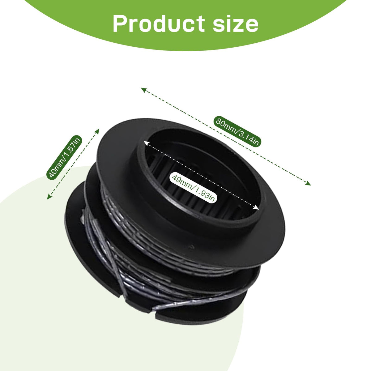 Auto-feed compatible VineHii spool design for quick loading.