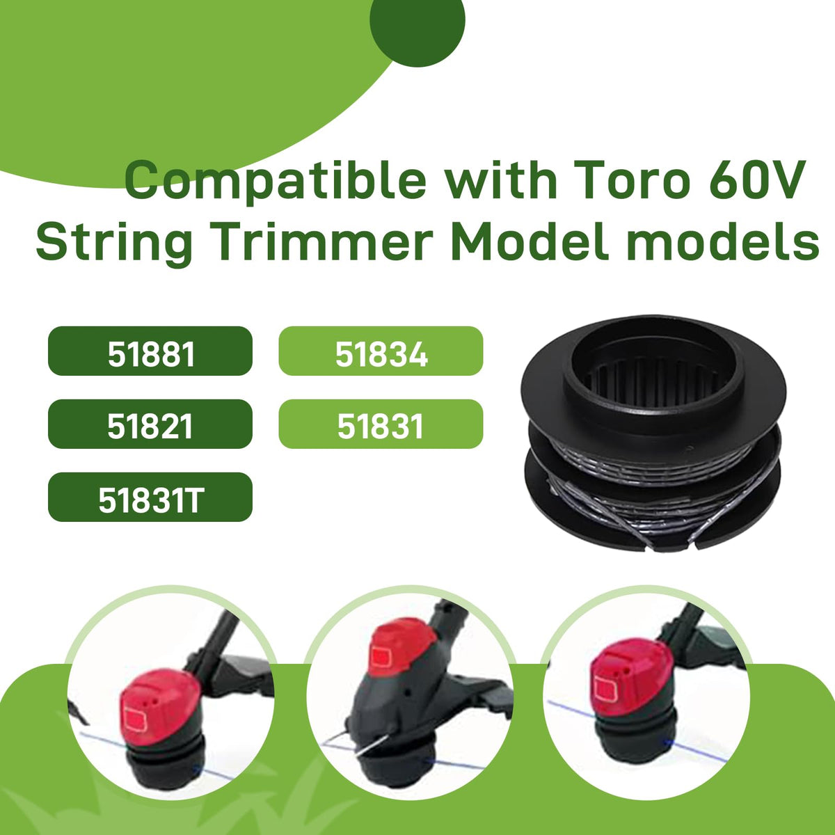 Easy load spool design from VineHii reduces setup time.