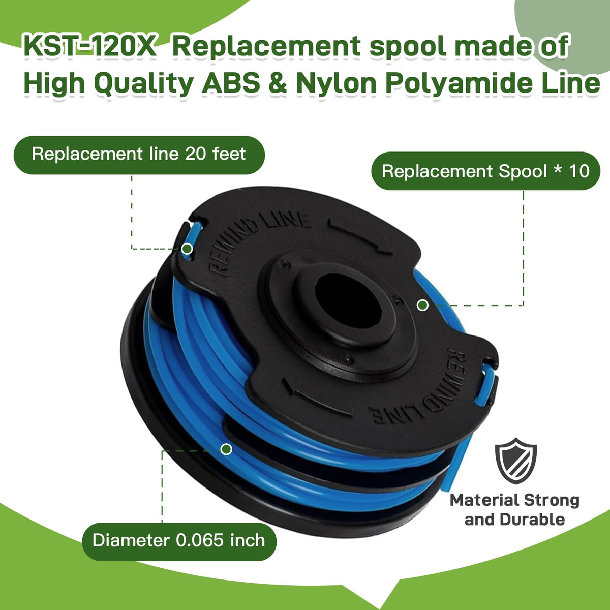 VineHii auto-feed spool demonstrates quick reload and reduced line tangles.