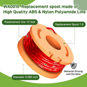 VineHii 10ft 0.065 inch nylon line delivers reliable cutting performance