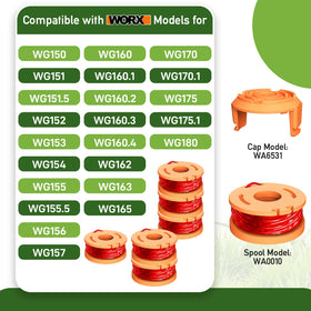 VineHii spool cap WA6531 ensuring secure fit during outdoor yard work