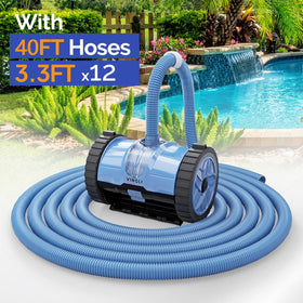 VINGLI twelve-hose segments layout provides complete coverage for larger pools.