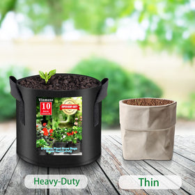 Vinmoso heavy-duty plant bags offering reliable drainage and airflow