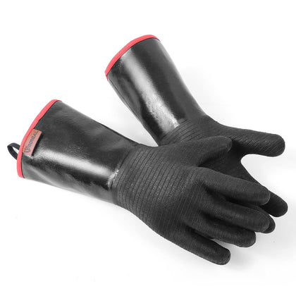 VINREAL BBQ Grill Gloves with 932°F protection for safe grilling and frying