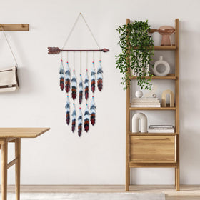 VinSees arrow feather wall decor adds color and texture indoors