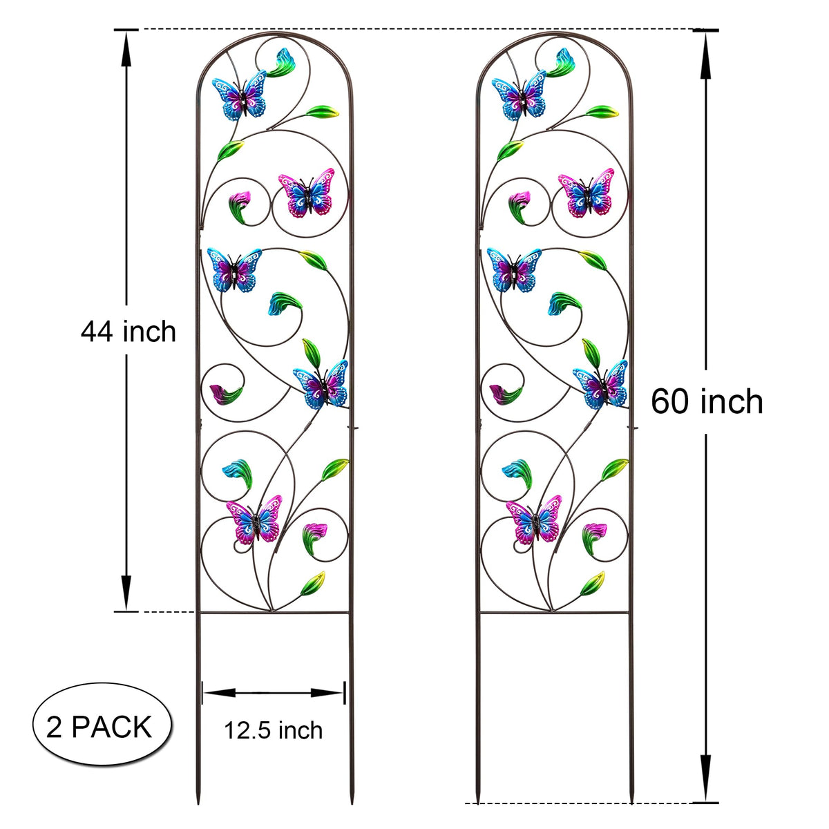 VinSees iridescent butterfly wings enhance outdoor garden decor