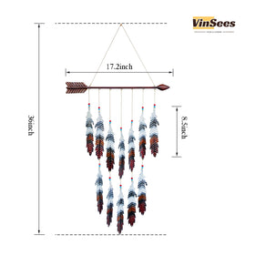 VinSees iron arrow with vibrant feathers for a bold accent