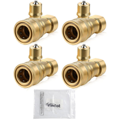 Vinsot 4-set quarter-inch quick disconnect coupler valve for carpet cleaning wands with secure connections